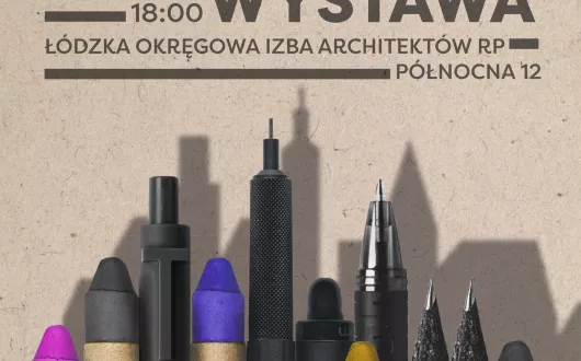 Plakat wystawa Szkice Architektów